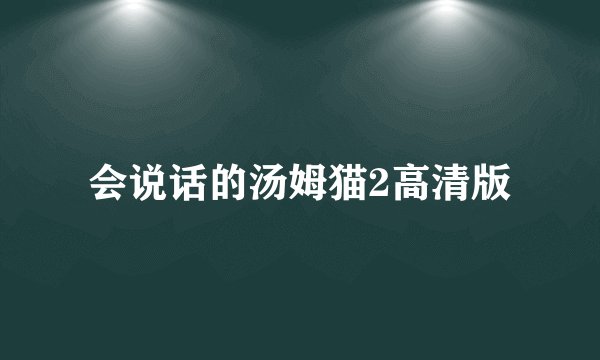 会说话的汤姆猫2高清版