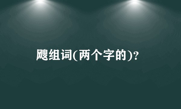 飕组词(两个字的)?