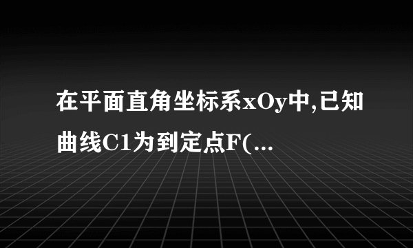 在平面直角坐标系xOy中,已知曲线C1为到定点F(2√2,2√2)的距离与到定直线l1:x+y+2√=0的距离相等的动点P的轨迹,曲线C2是由曲线C1绕坐标原点O按顺时针方向旋转45∘形成的。(1)求曲线C1与坐标轴的交点坐标,以及曲线C2的方程；(2)过定点M(m,0)(m>0)的直线l2交曲线C2于A. B两点,点N是点M关于原点的对称点。若AM−→−=λMB−→−,证明：NM−→−⊥(NA−→−−λNB−→−).