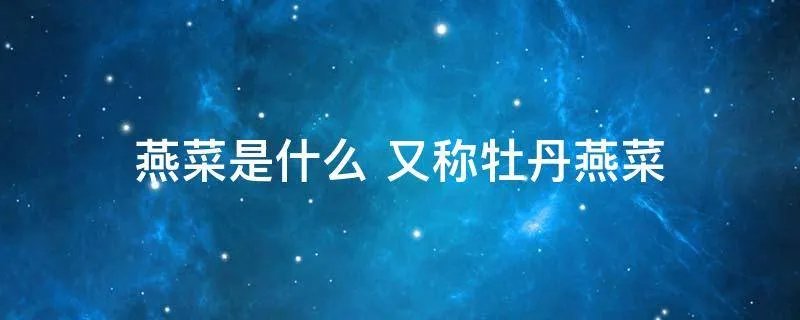 燕菜是什么 又称牡丹燕菜