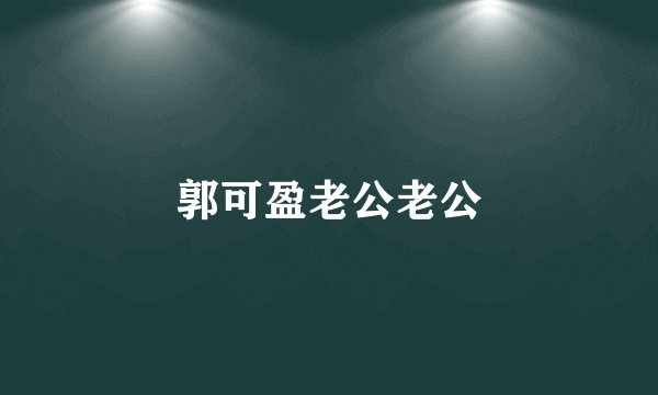 郭可盈老公老公