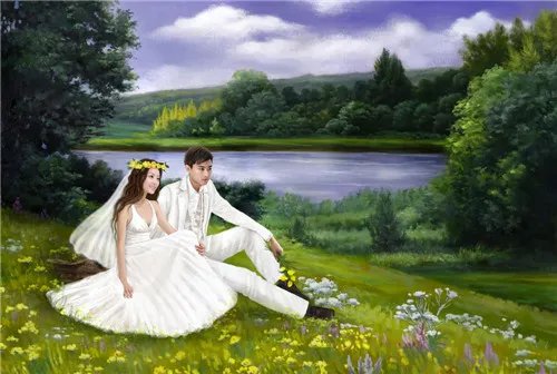 婚纱照油画图片欣赏 怎么拍出好看的油画婚纱照