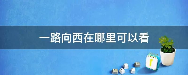 一路向西在哪里可以看