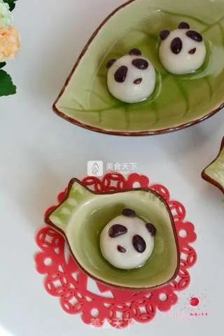 猴头汤圆和熊猫汤圆
