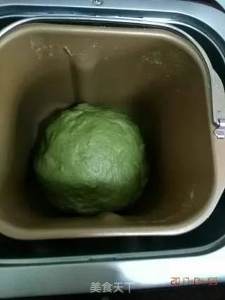 青蛙挤挤面包(抹茶豆沙包)