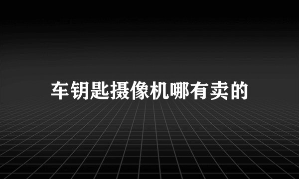 车钥匙摄像机哪有卖的