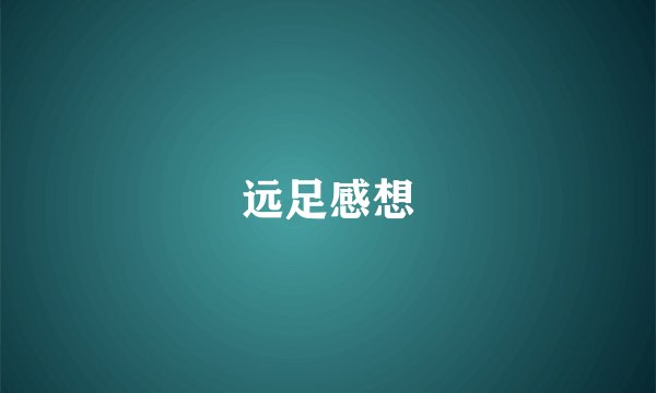 远足感想