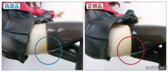 正版手办与盗版邪神大比拼 比一比就可以看出真假!