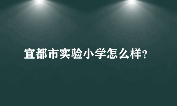 宜都市实验小学怎么样？