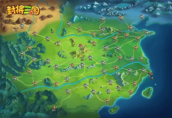 史上最大三国地图 沙盒剧情RPG单机手游《封将三国》大地图曝光