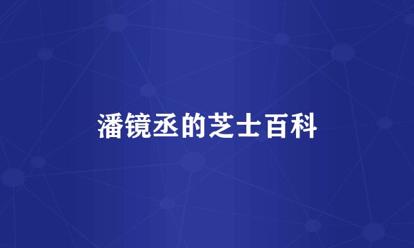 潘镜丞的芝士百科