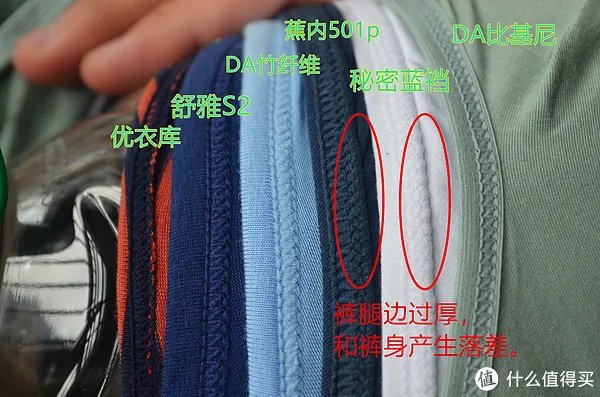 30-100元男士内裤系列测评 篇四:三角内裤测评 舒雅、优衣库、DA、蕉内、螃蟹秘密5款
