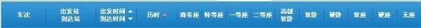 枣庄~连云港火车时刻表