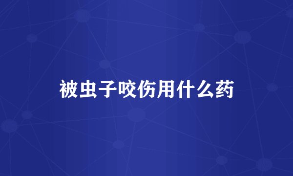 被虫子咬伤用什么药