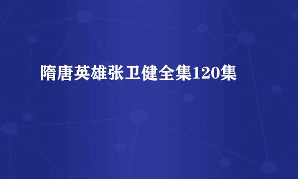 隋唐英雄张卫健全集120集