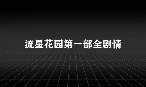 流星花园第一部全剧情