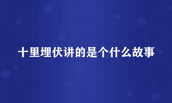 十里埋伏讲的是个什么故事
