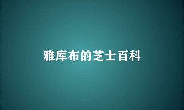 雅库布的芝士百科