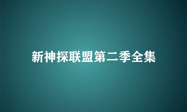 新神探联盟第二季全集