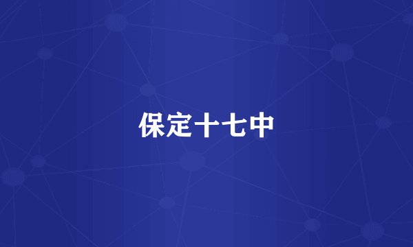 保定十七中