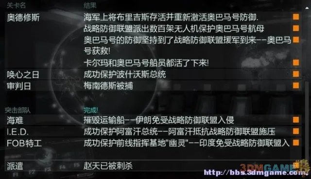 《使命召唤:黑色行动2》全挑战全剧情全情报图文攻略