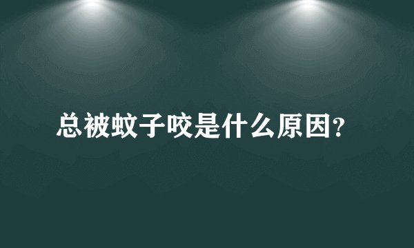 总被蚊子咬是什么原因？