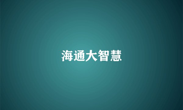 海通大智慧