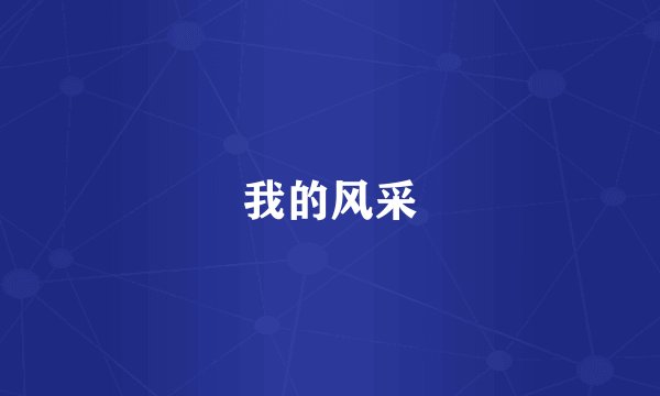 我的风采