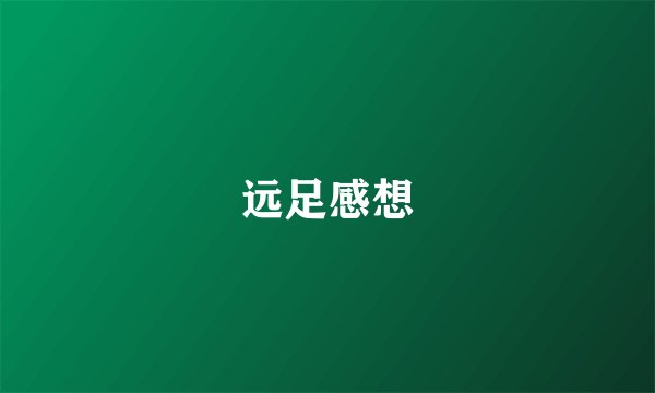 远足感想