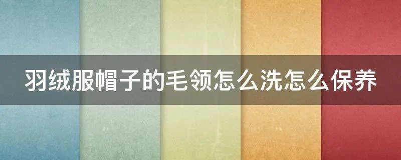 羽绒服帽子的毛领怎么洗怎么保养