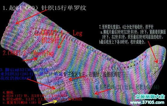 袜套怎么织