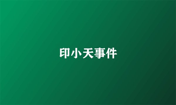 印小天事件