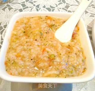 蔬菜干贝粥