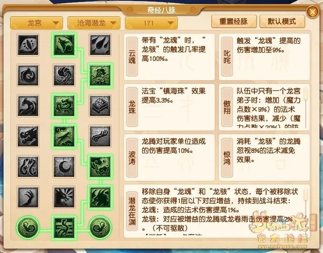 梦幻西游龙宫经脉怎么加点2022