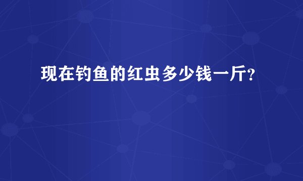 现在钓鱼的红虫多少钱一斤？