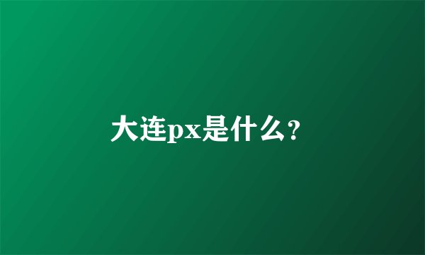 大连px是什么？