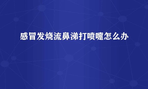 感冒发烧流鼻涕打喷嚏怎么办
