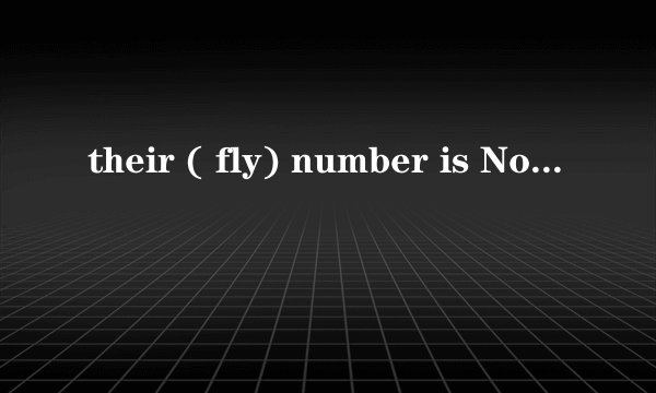 their ( fly) number is No. CA436