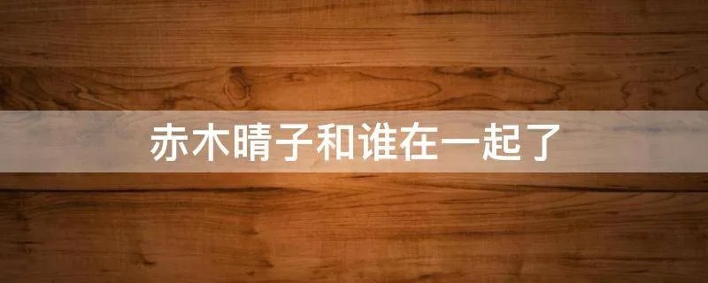 赤木晴子和谁在一起了