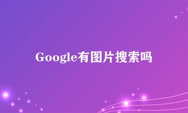 Google有图片搜索吗