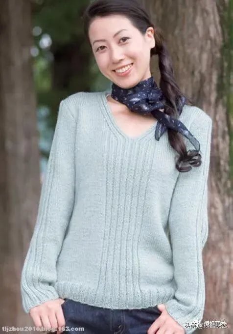 毛衣领子编织方法?