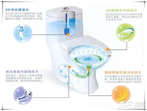 马桶的选购 虹吸式马桶结构图