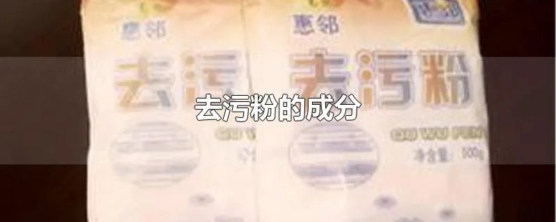 去污粉的成分