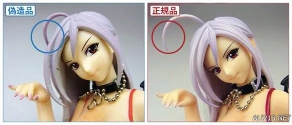 正版手办与盗版邪神大比拼 比一比就可以看出真假!