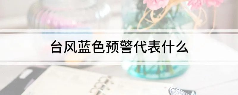 台风蓝色预警代表什么