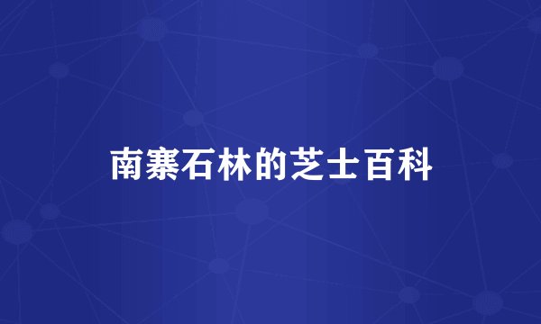 南寨石林的芝士百科