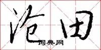 沧田