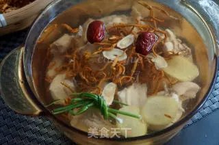 虫草花煲鸡汤